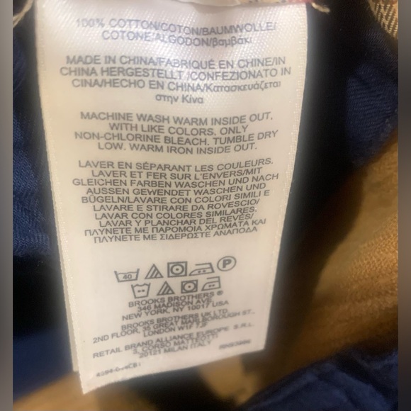 🏆SOLD🏇Brooks Brothers Corduroy Pants Brown Flat Classic Preppy Clark Men’s 38x30 - Picture 7 of 7